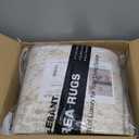 Washable Area Rug 8x10, Large Soft Rugs for Living Room Vintage Beige Carpet 8x10 Area Rugs for Bedroom Dining Room Non-Slip Stain Resistant Under Table Rug