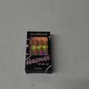 GLAMERMAID Press on Nails Medium Oval, Handmade Fall Brown Glitter Glue on Gel Nails, Short Oval Acrylic Fake Nails Kits Reusable Full Cover Stick on Nails for Women Gifts, Pack Of 2