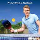 niupipo Pickleball Paddles Set of 2/4/1, USAPA Approved Graphite Carbon Fiber Pickleball Rackets, Polypropylene Honeycomb Core, Cushion 4.72In Grip, Bag/Cover, Pickle Ball Paddle Set for Men Women (Black & Blue)