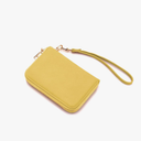 LOVESOME Womens Small Zip Around, Double Zip Around - Double Compartment Wristlet Wallet with Wrist Strap