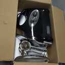 Electric Meat Grinder with Handle, Sausage Stuffer Maker, Heavy Duty Meat Mincer with 3 Stainless Steel Cutting Blades, 3 Grinding Plates, 1 Sausage Maker & Kubbe Kit for Home Kitchen Use