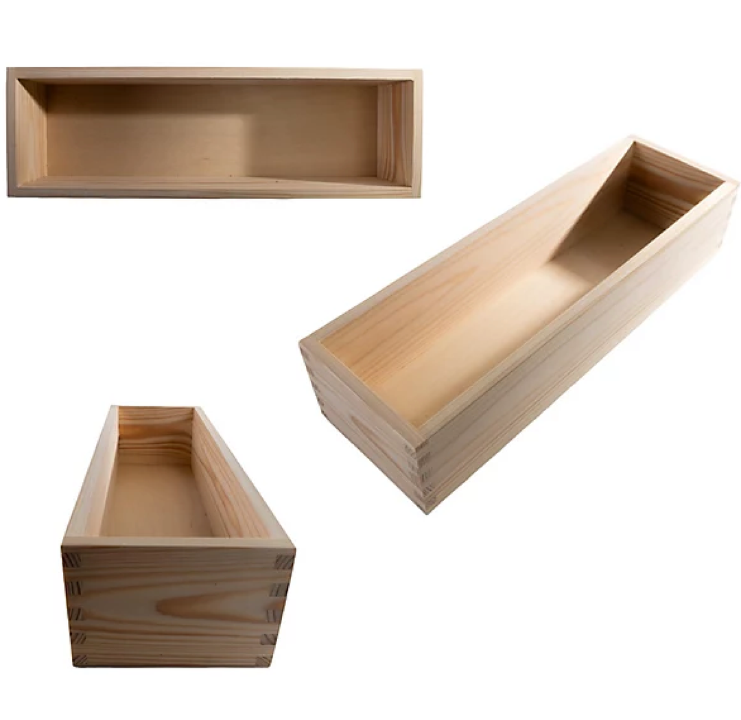 Wooden Chicken Feeder, Feeding Container, No Waste for Garden Outdoor Farm, Light Wood, 4 count