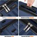 Cosbarn Luggage Sets 5 Piece Suitcases with Wheels, Suitcase Set ABS Hard Case Luggage with Spinner Wheels Durable Travel Luggage