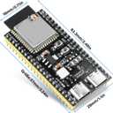 ESP32 S3 N16R8 DevKitC-1 Module, for ESP32 S3 Development Boards with WiFi, Bluetooth 5.0 for Arduino, USB C with Antenna + IPEX (2 PCS)