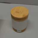 Bamboo Ultrasonic Mini Humidifier, 400ml Quiet Desktop Humidifier with Dual LED Night Light, USB-C Powered, Auto Shut-Off, Portable Small Room Air Moisturizer for Bedroom, Desk, Office & Travel