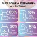 FIT ON FORM Infinity Weighted Hula Hoop for Adults Weight Loss, Smart Exercise Hola Circle Hoop for Women Abs Workout