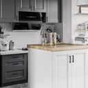 JOY DECOR 10 Pack Kitchen Cabinet Pulls with 3 Inch Hole Center, Matte Black Stainless Steel Cabinet Handles, Kitchen Drawer Pulls Hardware