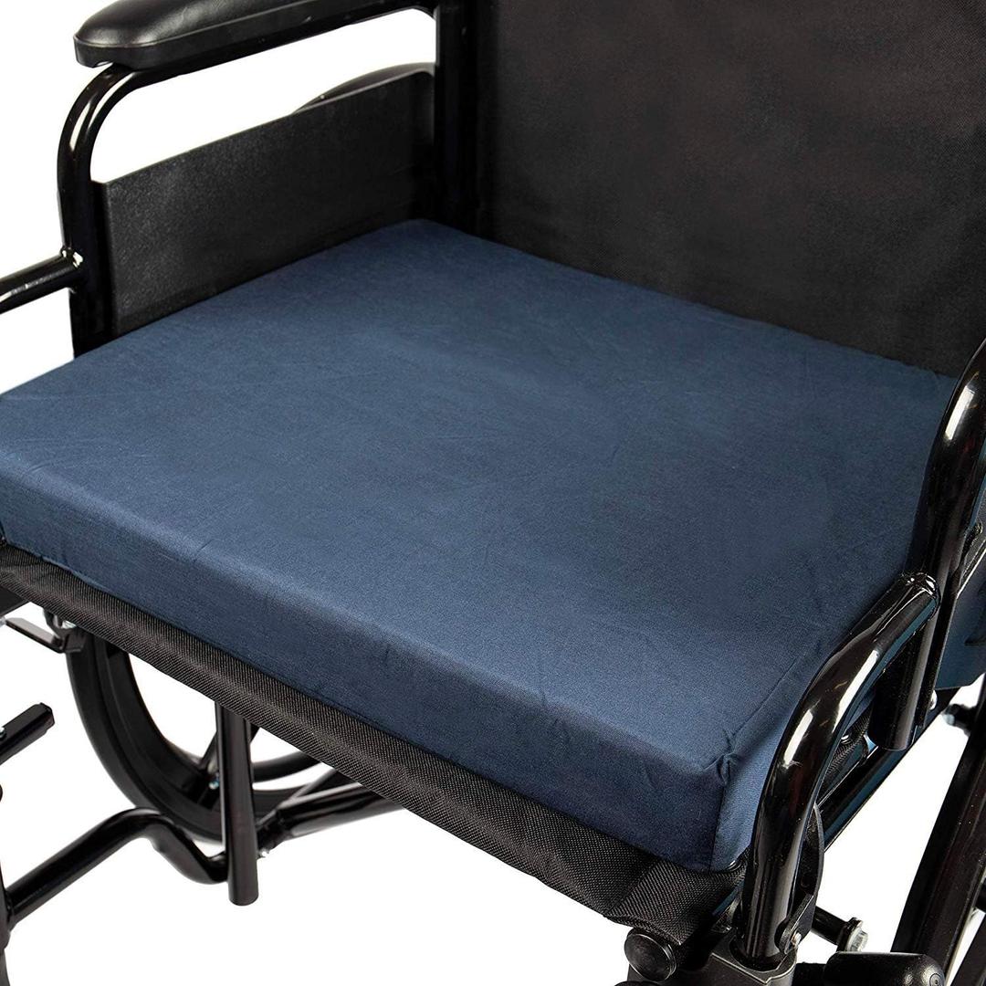 DMI Seat Cushion and Chair Cushion for Office Chairs, Wheelchairs, Scooters, Kitchen Chairs or Car Seats, FSA HSA Eligible, for Support and Height while Reducing Stress on Back, Tailbone or Sciatica, 2 inch thick