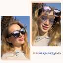 LVIOE 2 Pack Polarized Fit Over Sunglasses for Women Men Oversized Square Over Glasses Sunglasses with UV Protection LS7511