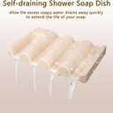 Soap Dish for Shower, Bathroom & Kitchen  Non-Slip, Self-Draining Design to Keep Soap Dry, Extend Soap Life  Easy to Clean, Compact & Durable (Pink, 1 pcs)