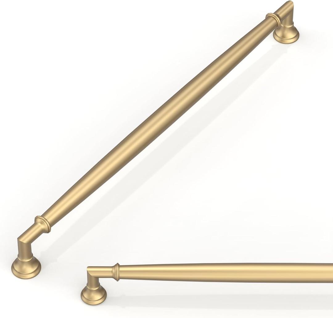 10 Pack Champagne Bronze Cabinet Pulls 10 Inch(254mm) Kitchen Cabinet Handles Cabinet Hardware for Drawer Pulls