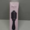 Hair Dryer Brush Blow Dryer Brush in One, Upgraded 4 in 1 Hair Dryer and Styler Volumizer with Negative Ion Anti-frizz Ceramic Titanium Barrel Hot Air Hair Straightener Brush (Black/Pink)
