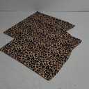 Leopard Print Throw Pillow Covers Home Decor 18x18 Inch Cute Cheetah Print Decorative Pillowcase Cushion Cover for Bed Sofa Couch, 2 Sets