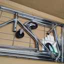 HYSEYY Heavy Duty Clothes Rack, Double Rod Clothing Rack for Hanging Clothes, Rolling Garment Rack, Adjustable Freestanding Wardrobe Closet Coat Rack for Bedroom Laundry Living Room, Silver