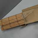 No Drill Cordless Bamboo Roman Shades, 40x64 in, Sand Tan | Natural material, Light Filtering, Easy Install