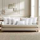 MIULEE Throw Pillows Inserts, Pack of 4 18x18 Inch 100% Virgin Fiber Filling Bed Couch Pillows
