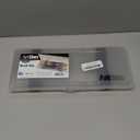 ArtBin KW903 Brush Box with Foam Inserts, Fine Art Portable Paint Brush Organizer, Plastic, Clear, 1.0 Count