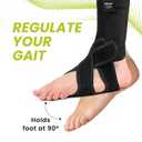 Bukihome Adjustable AFO Foot Drop Brace - Foot Support for Walking with Shoes, Socks, or Barefoot - Relieves Foot Drop, Plantar Fasciitis, Stroke & MS Recovery - Unisex Left