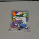 Uniclife 36 Pack Tough Plastic Key Tags with Split Ring Label Window, Assorted Colors