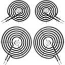 WB30M1 WB30M2 Electric Stove Burners Replacement-G-E Stove Burner Replacement Kit-Fit for G-E Hot-point Stove Top Element Burner-2 WB30M1(6") & 2 WB30M2(8") Stove Burner Kit by AMI PARTS