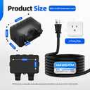 Outdoor Outlet Box with 32.8Ft Extension Cord, NEMA 5-15R, STW 14 AWG,IP66 Waterproof Power Outlet Extender with On/Off Switch & LED Indicator for Garden Yards& Outdoor Activity