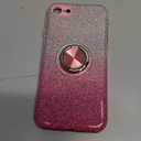 for iPhone SE 2020 Case Glitter,Slim Fit Sparkly Case with 360Ring Holder Kickstand Shock Absorbent Sturdy Glitter Cover,for iPhone 8/7/SE 2020/SE 3 2022 Cover for Girls,Pink