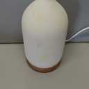 Gooamp 200ML Ceramic Essential Oil Diffuser  Ultrasonic Aromatherapy & Humidifier with 7Color LED Lights, Auto ShutOff, Wood Grain Base, 1H/3H/6H Timer | Scent for Home, Office, Yoga