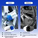 Wheel Brush, Soft Drill Wheel Cleaner Brush, Drill Brush for Car Wheel, No Scratches Highly Dense and Durable Car Wheel Brush Rim Tire Car Cleaning Brush for Wheels, Rims, Engines, Exhaust