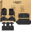 LASFIT Floor Mats&Trunk Mat with Backrest Mat for Toyota 4Runner 2025-2026(Only Fit 7 Seats), All Weather TPE Custom Fit Floor Liner for 4Runner SR5/TRD/Limited 6th gen Front&Rear 4 Runner Car Mats