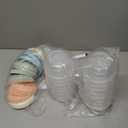 VITEVER [16 Pack] 4 oz Small Containers with Lids, Reusable Plastic Jars for Snack and Puree, Salad Dressing Container to Go, Deli Containers, Freezer Baby Food Containers, Dishwasher Safe, BPA Free