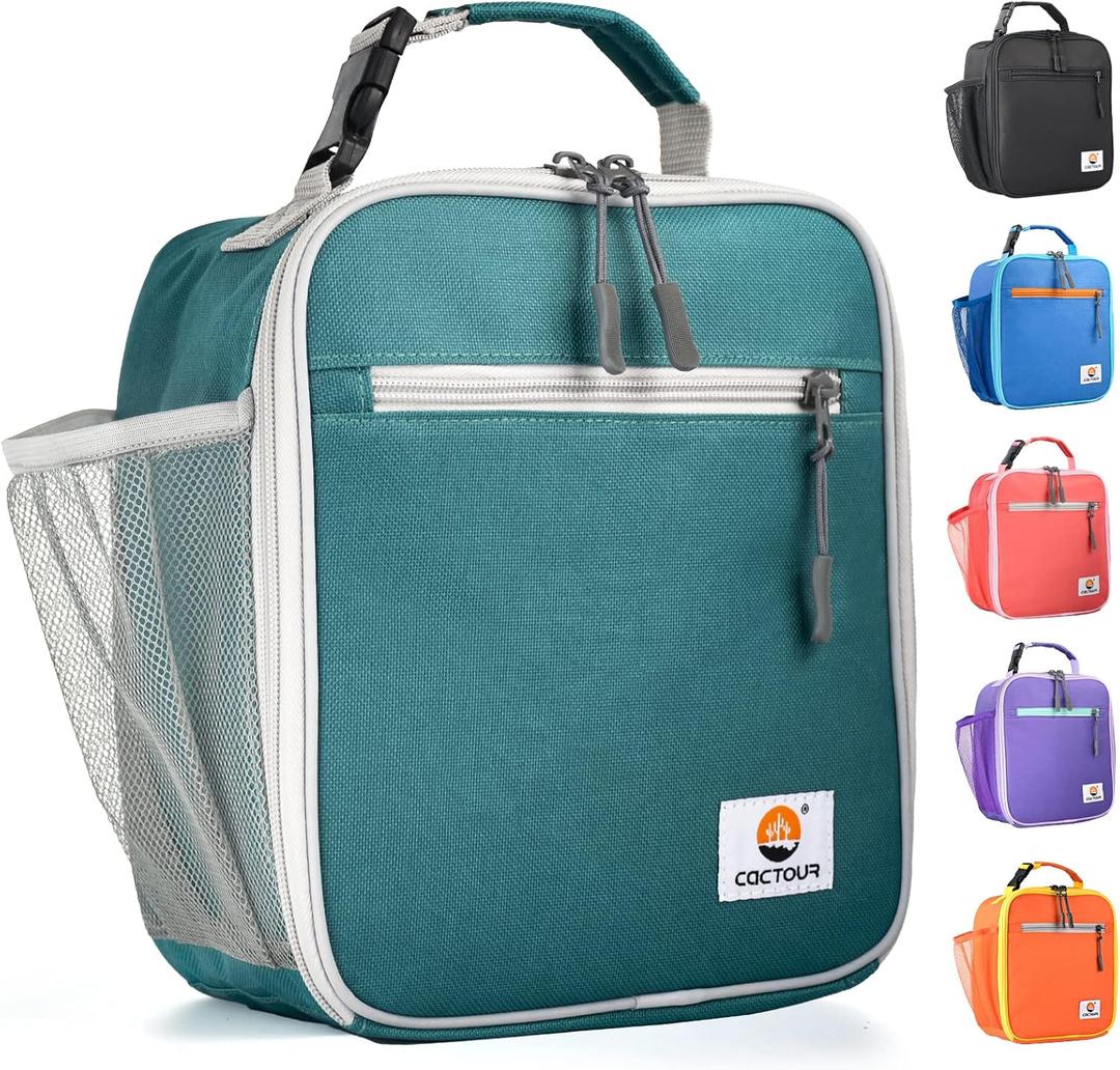 Lunch Box Kids, Premium Insulated Lunch Bag for Girls Boys, Soft Bag Mini Cooler Back to School Thermal Reusable Lunch Bag for Work School Picnic (Green)