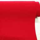 Self Adhesive Flock Velvet Backing Paper Liner for Jewelry Drawer 17.7" x 117" Peel and Stick Craft Fabric (Red)