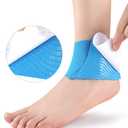 Precut Kinesiology Tape for Knees/Wrists/Ankle/Foot Arch/Thumb Support, Waterproof & Elastic Muscle Tape for Pain Relief, Comfort & Breathable 10Pcs (Blue, Ankle)