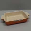 Le Creuset Stoneware Heritage Butter Dish, Flame (8.3" x 4.1" x 3")