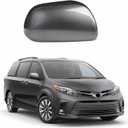 Gray Side Mirror Cover Caps for 2011-2020 Toyota Sienna, Directly Replace Style Not Sticker