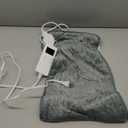 Heating Pad for Period Cramps, Heating Pad for Back/Neck/Shoulder Muscle Pain, 6 Heating&4 Timer Setting, Auto Shut Off, Dry/Moist Heat & Machine Washable, Gray Birthday Christmas Gifts for Women Mom (12'' x 24'')