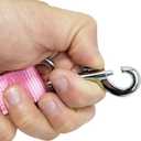 2 x Nylon Dog Training Leash, Traction Rope, 4Ft /5 Foot /6 Feet Long, 5/8 inch 3/4 Inch 1 Inch Wide, for Small and Medium Dogs (Pink, 1'' x 20 FT)