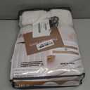 Unique Beige White 86 Inch Bedroom Curtains 2 Panel Sets, Modern Pinch Pleat Linen Sheer Viral Curtain Light Filtering Heavy Window Drapes with Hooks Rings Ceiling Track Aesthetic for Nursery/Sunroom, 40"W x 86"L