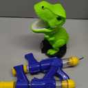 Dinosaur Shooting Toys for Kids 3-5 Years, Movable Target Shooting Games with 2 Air Pump Launcher, Interactive Competition Game Gift for Boys and Girls Ages 3 4 5 6 7 8 Years Old (2 Popper Guns)