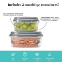 Fit & Fresh Complete Lunch Kit Includes 2 Containers