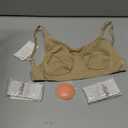 iMucci Clear Strap Bra Professional Dance Bra NO Sponge Invisible Ballet Bras, Larg