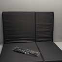 Back Seat Extender for Dogs, Dog Car Seat Cover with Hard Bottom Supports 500 lbs, Waterproof Car Seat Protector, Nonslip Dog Hammock for Back Seat, Pet Bed for Cars, SUVs & Small Trucks (Black with Orange)