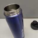 adidas Originals 600 ML (20 oz) Metal Water Bottle, Hot/Cold Double-Walled Insulated 18/8 Stainless Steel, Lucid Blue/Black/White, 20.3 Ounces