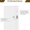 HOSOM 6 Pack Passage Door Lever for Closet Hall Heavy Duty Door Handle with Square Plate Left or Right Handing Levers Door Handles Interior No Locking Matte Black