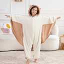 ATOZ Onesie for Kids, Animal Pajamas Halloween Cosplay Costume for Girls Boys (Brown)
