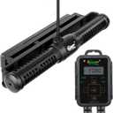 Hygger Aquarium Wave Maker - Adjustable Cross Flow Pump with LED Display Controller, Magnetic DC 24V Powerhead for Freshwater & Marine Reef Aquariums Up to 265 Gallon (25W)