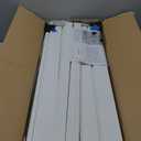 Slatwall Panel 8 FT x 4 FT, Interlocking Slat Wall Paneling, Wall Mounted PVC Wallpanel, Suitable for Garage Storage and Organizer, Slatwall Board, Shelves - White