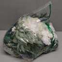 Ling's moment Artificial Wedding Arch Flowers Kit Pack of 4, 2pcs Hanging Silk Flowers Arrangement 2pcs Chiffon Drapes Ceremony Spring Fake Rose Arbor Backdrop White Sage Floral Party Outdoor Decor