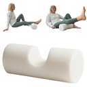 KneEXT Heel-Cup Foam Roll | Post-Surgery Knee Replacement Recovery Aid | Dual-Function Wedge for Terminal Knee Extension & Short Arc Quad Exercises