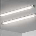 KILIPOL 4FT LED Batten Light, Ceiling Surface Mounted Slim LED Tube Lights, 40W 4000K Neutral White for Office, Shop, Garage, Home, 2 Packs